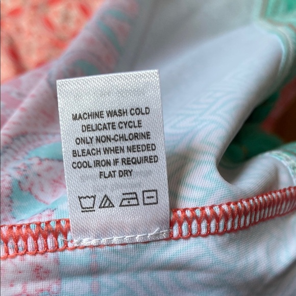 Cabana Life Pink and Teal Swim Coverup - Picture 9 of 10